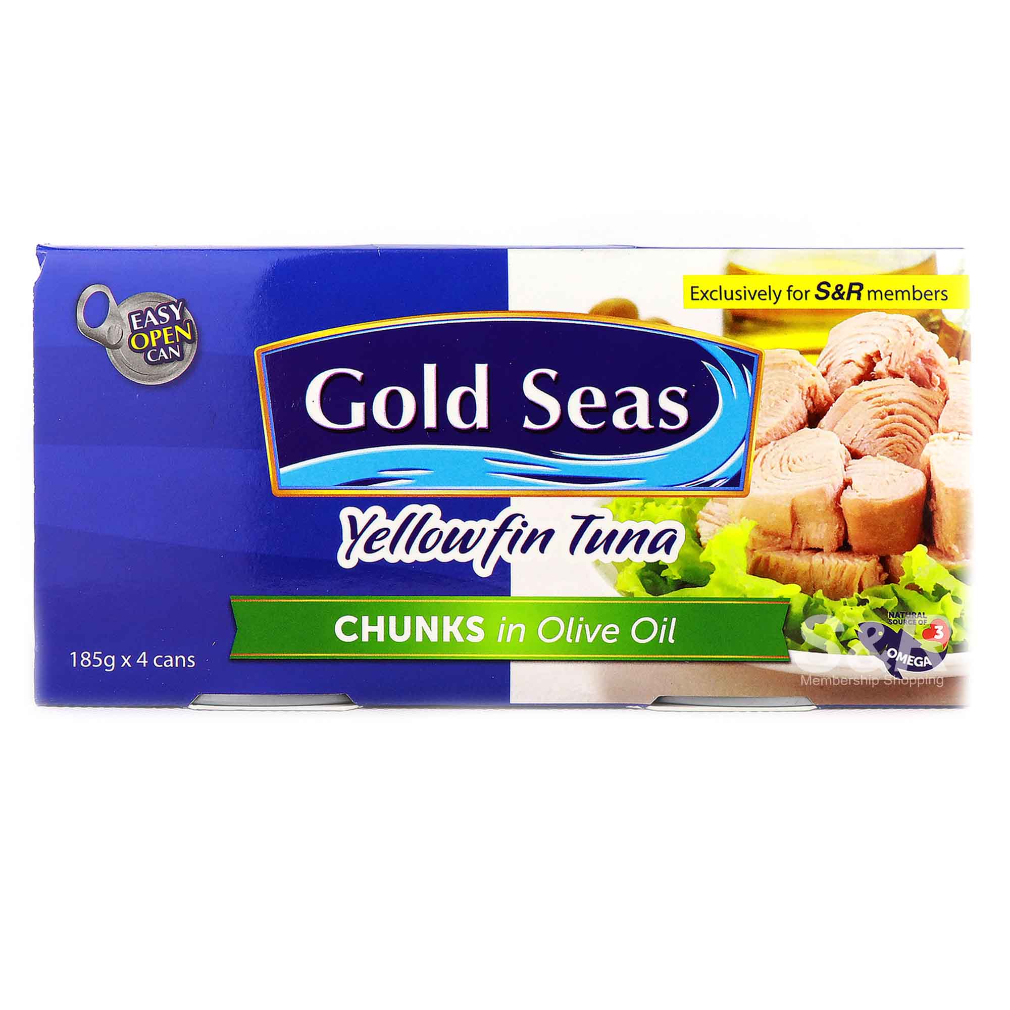 Gold Seas Yellowfin Tuna Chunks in Olive Oil 4 cans